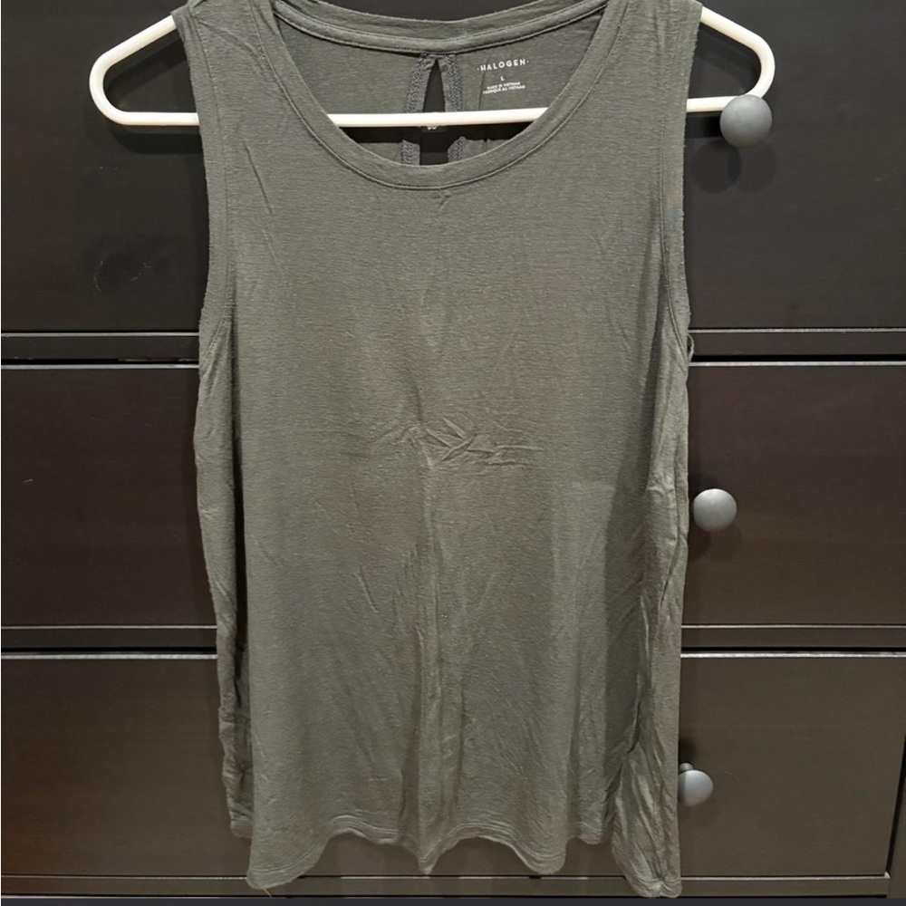 Halogen Women's Dark Olive Tank Top